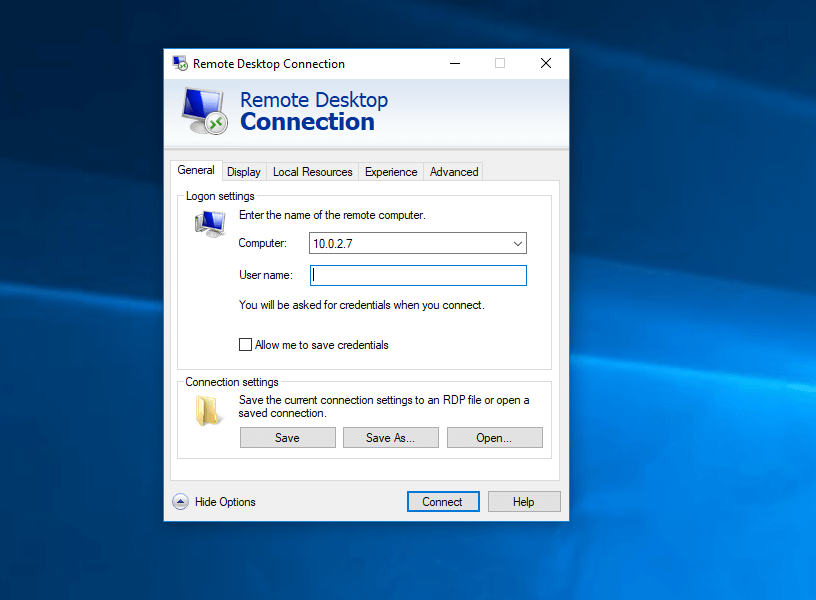 install remote desktop windows 10